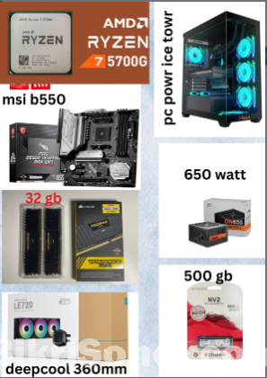 rayzen 7 -5700g all parts ar warantty ase